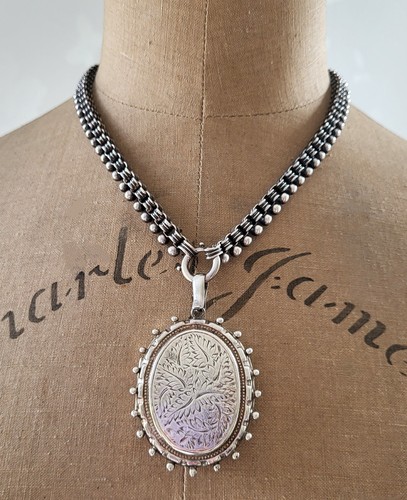 Large vintage solid silver - solid,