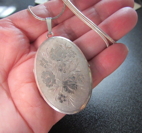 Large vintage 925 silver - a*d,