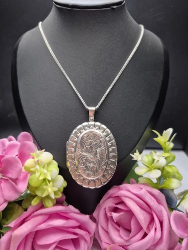 Locket large vintage - vintage, oval