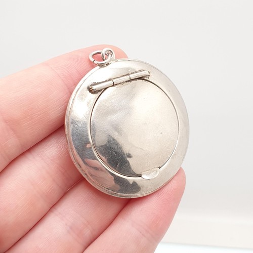 Antique sterling silver powder - silver,