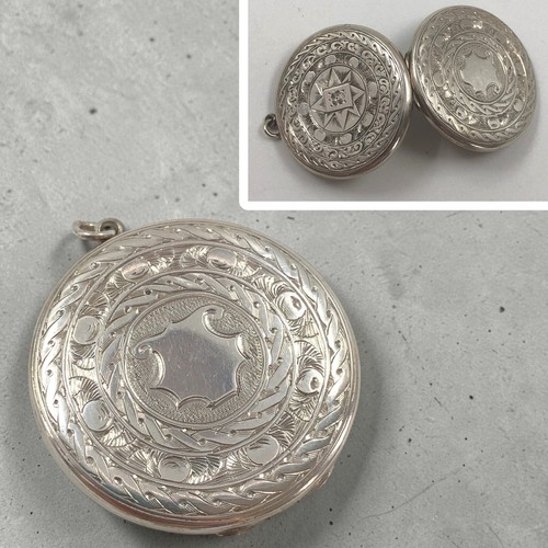 Antique silver large 4cm - silver,