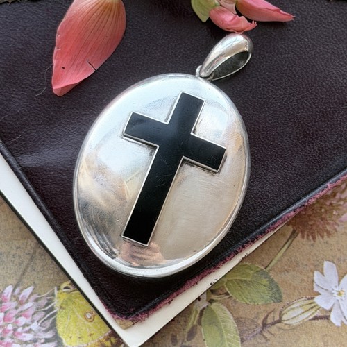 Silver victorian mourning - victorian,