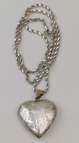 Vintage 925 silver large puffy