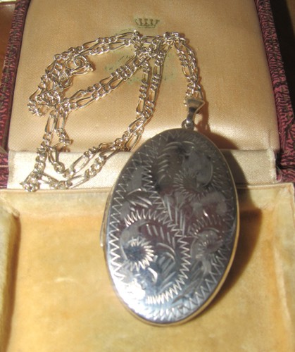 Large vintage 925 silver