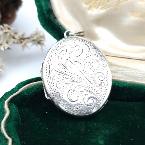 Vintage sterling silver oval - sterling,