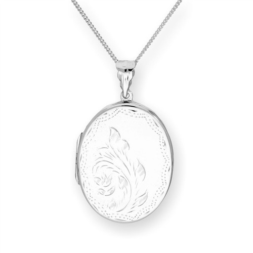 Large sterling silver engraved - sterling,