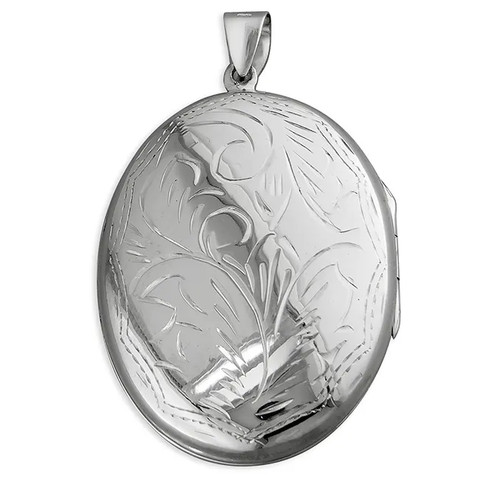 Locket sterling silver large - locket,