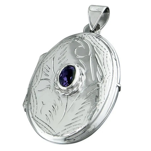 Locket sterling silver - locket,