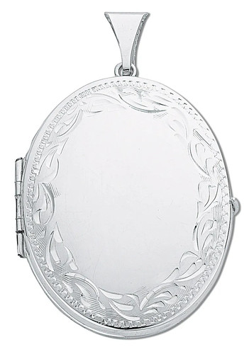 Locket sterling silver - sterling, large