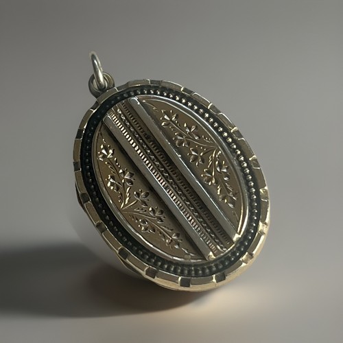 Antique sterling silver locket - antique,