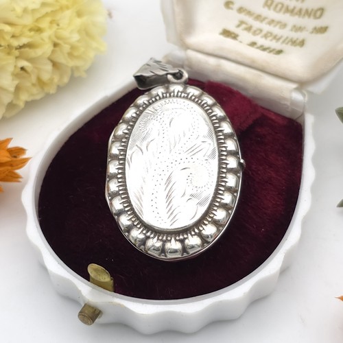 Vintage sterling silver - vintage, oval
