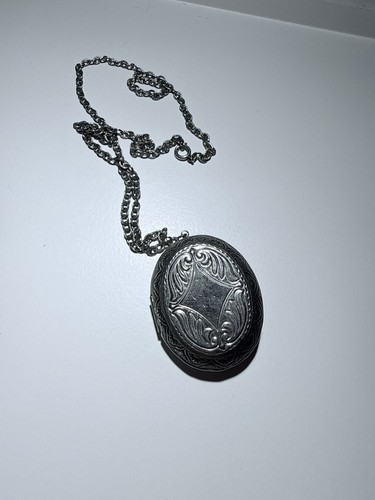 Vintage large silver tone - silver,