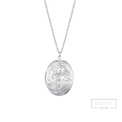 Olinya silver engraved large - olinya,