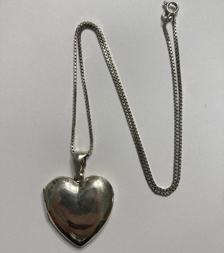 Vintage sterling silver - silver, heart
