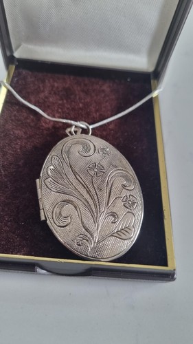 Vintage large silver tone - vintage,